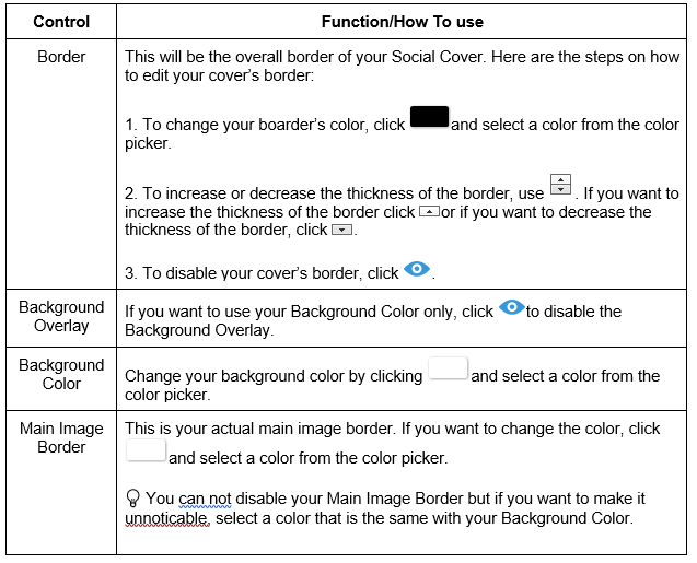 Element Controls Explained Home