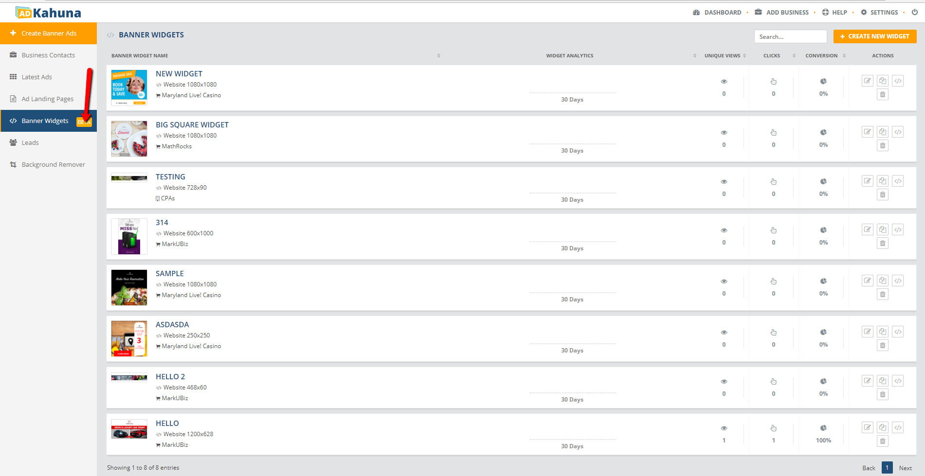 What Are Banner Widgets Home